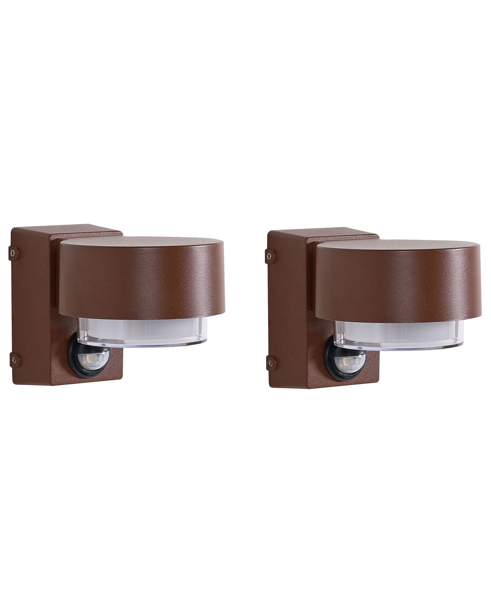 Led Außenwandleuchte 2er Set Govia Braun