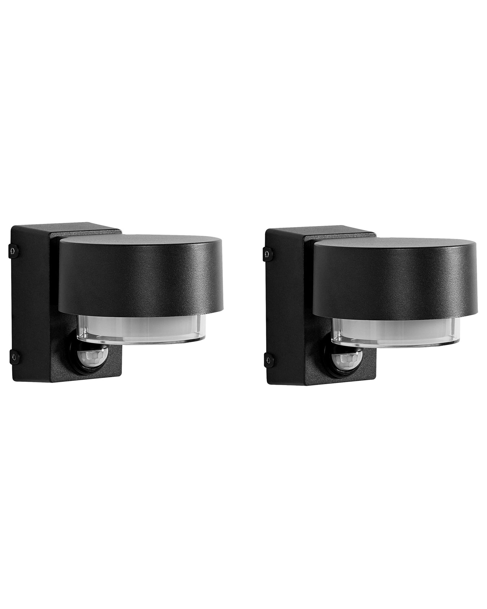 Led Außenwandleuchte 2er Set Govia Schwarz