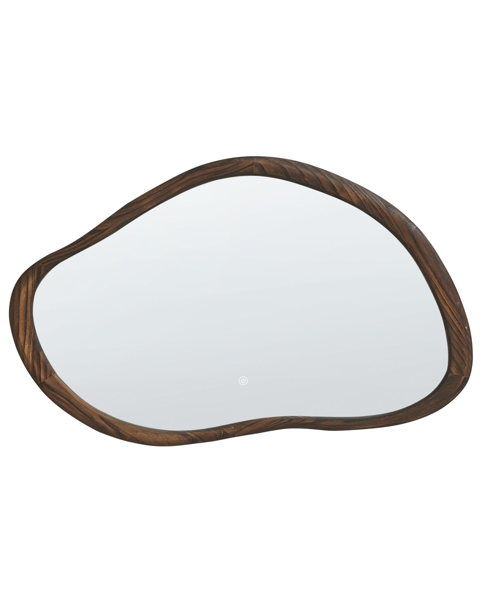Led-badezimmer-spiegel Mancey 93 Cm 60 Cm Dunkelbraun
