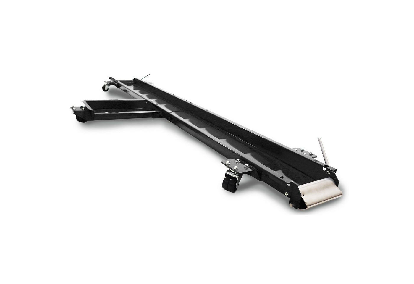 Bituxx Bituxx Motorrad Rangierhilfe Rangierer Rangierschiene Motorradheber Transporthilfe Motorradbühne Parkhilfe Für Garagen Bis 567kg 210cm Schwarz