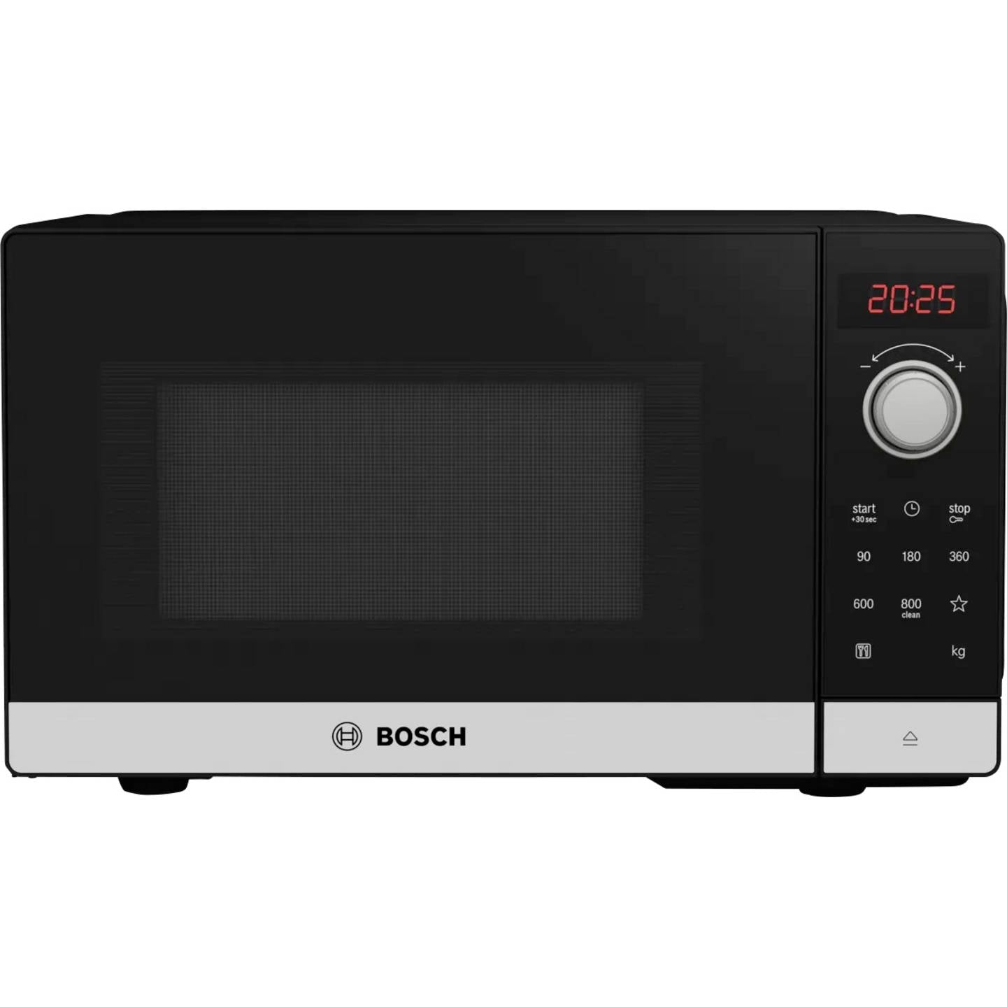 [gebraucht] B-ware Bosch Mikrowelle Ofen Ffl023ms2 20l 800w Schwarz Drehteller 27cm 442x260x345mm