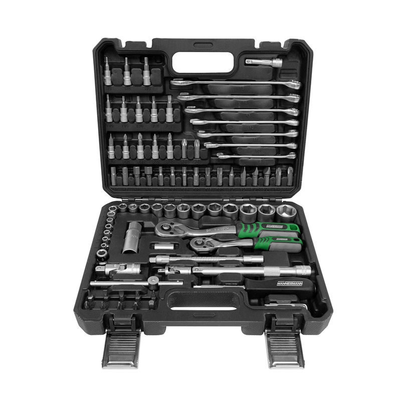 Brüder Mannesmann Werkzeugkoffer M29113 82-tlg. 1/4" Und 1/2" Antrieb Steckschlüsselsatz