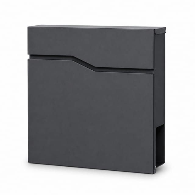 Briefkasten Pascal Wandbriefkasten Mit Zeitungsfach Anthrazit Abschließbar