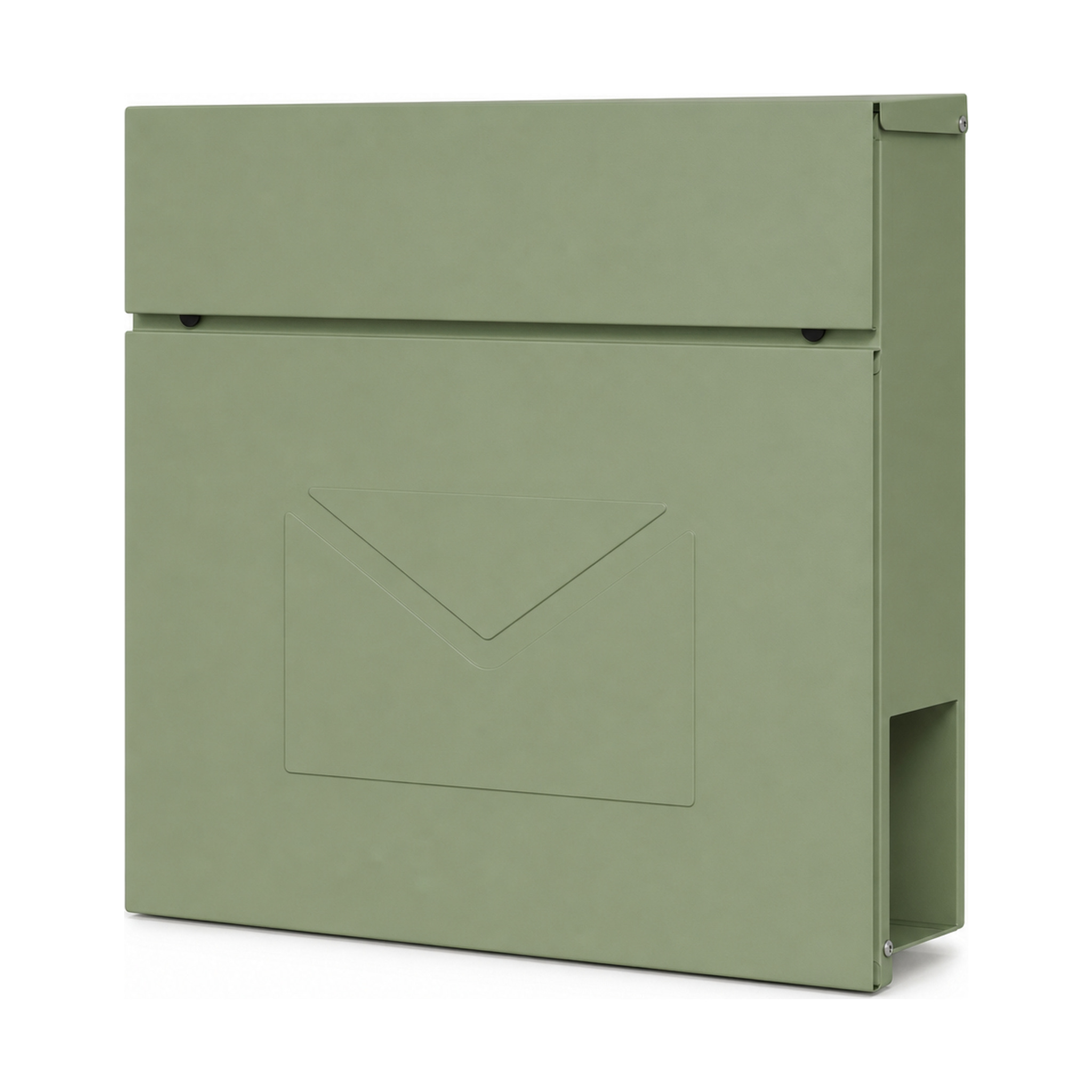Briefkasten Laurent Wandbriefkasten Mit Zeitungsfach Grün Abschließbar