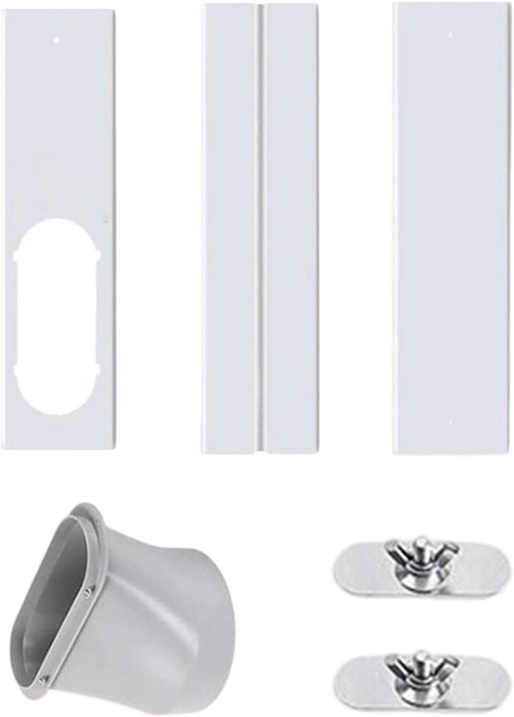Fensterdichtungsset Für Mobile Klimaanlagen, Verstellbare Pvc-fensterplatte Mit 15-cm-schlauchadapter, Abluftschlauch, Fensteröffnung Für Rollläden Und Fenster