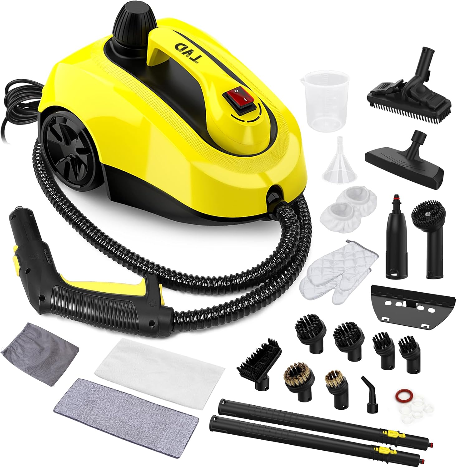 Dampfreiniger Für Polstermöbel, Dampfreiniger Mit Extra Langem 5 M Netzkabel Zur Reinigung Von Böden, Öfen, Autos, Fliesen, Teppichen, Kissen, Sofas, Bettwanzen.