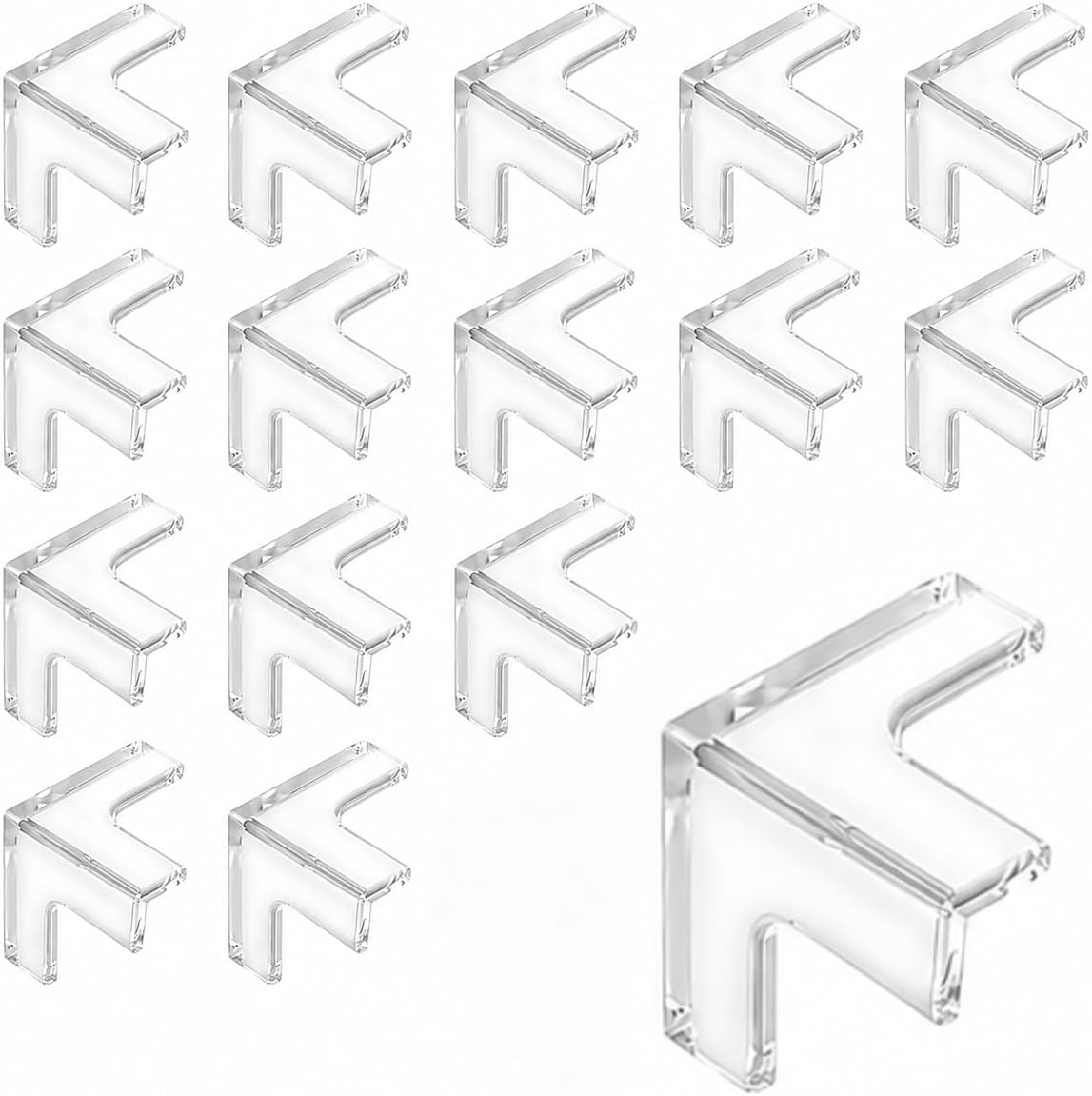 Set Mit 16 Selbstklebenden Silikon-eckenschützern Für Babys, Schützt Babys Vor Verletzungen, Geeignet Für Betten, Schreibtischecken Und Schlafzimmer