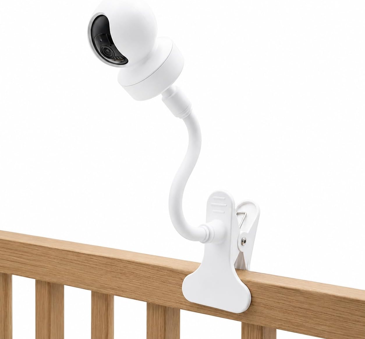 Universelle Babyphone-kamerahalterung, Flexibler Arm 1/4"-schraubanschluss Für Kinderbett, Sicher, Verstellbar, Kompatibel Mit Den Meisten Babyphones Für Den Innen- Und Außenbereich