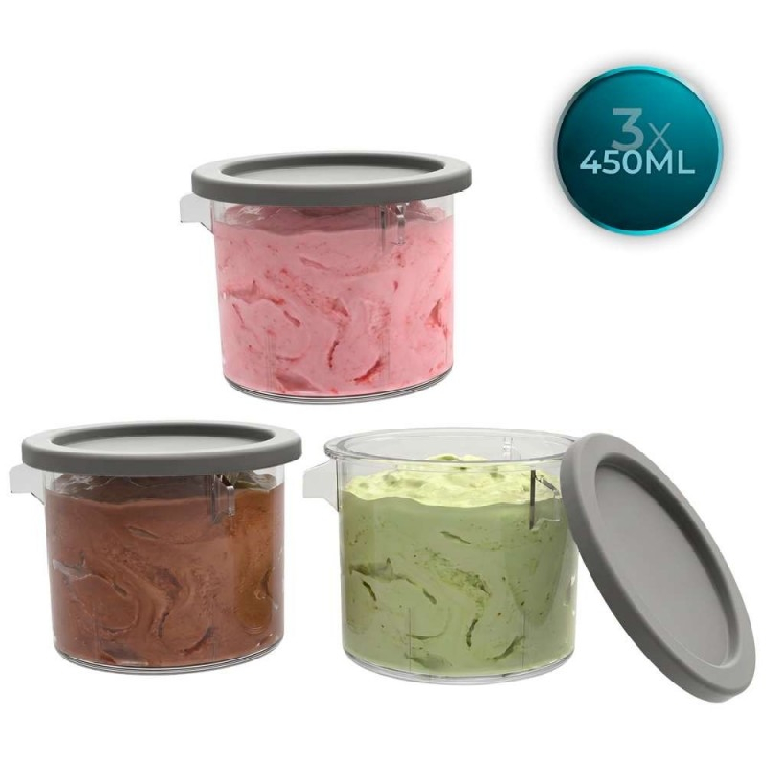 Cecotec-krüge Mit Deckel Für Gelatec 1800 Und Gelatec 1800 Touch Kühlschränke