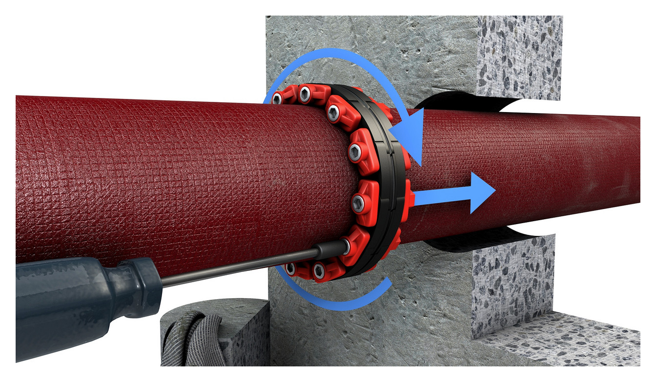 Cr Gliederkette Typ Dd Gk-415, Epdm Bis 5 Bar, Breite: 140mm, Epdm / V4a