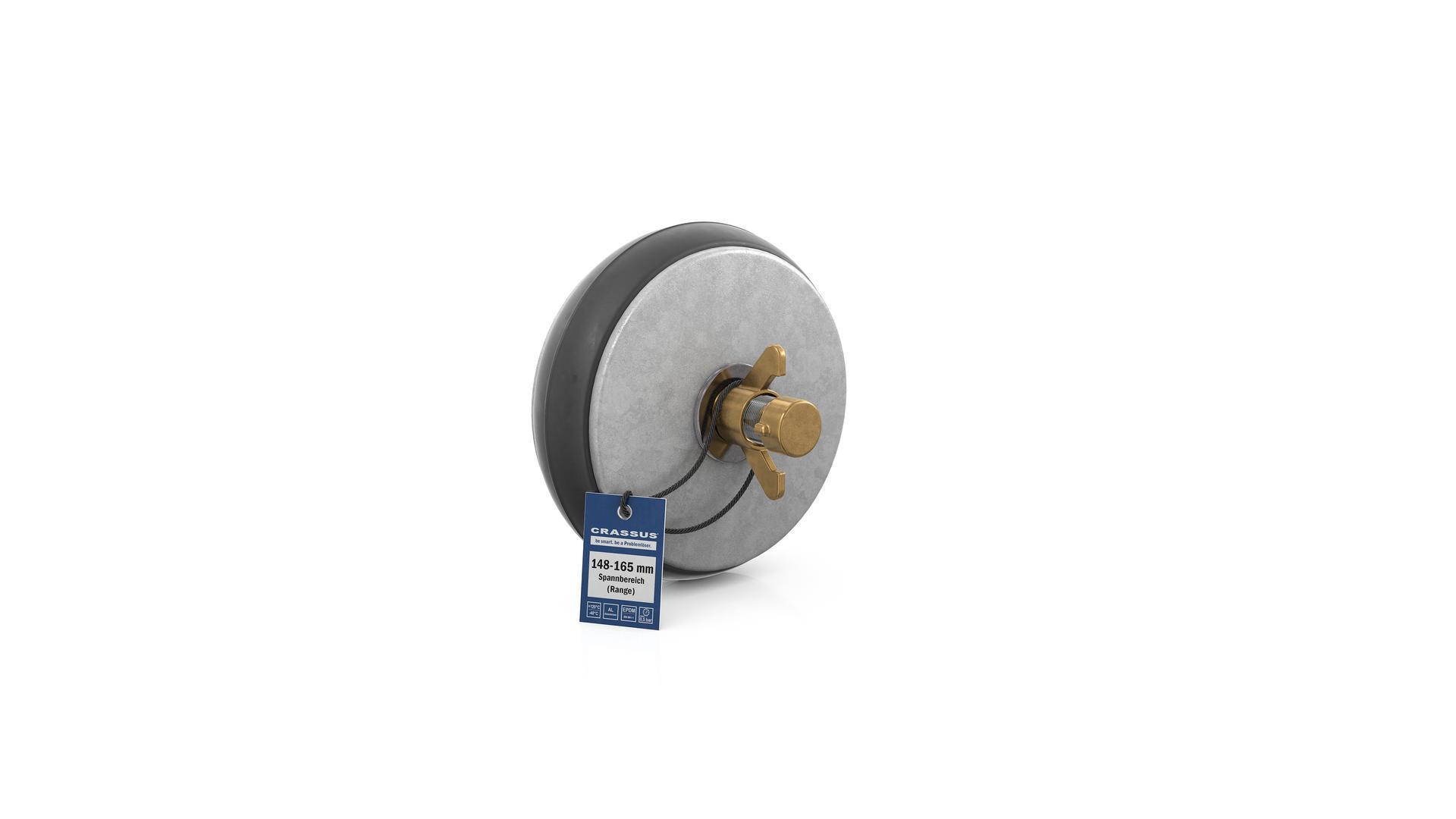 Cr Schnellverschlussstopfen Csv 150 (148-165mm), 0,5 Bar, L:100mm, Epdm / Al