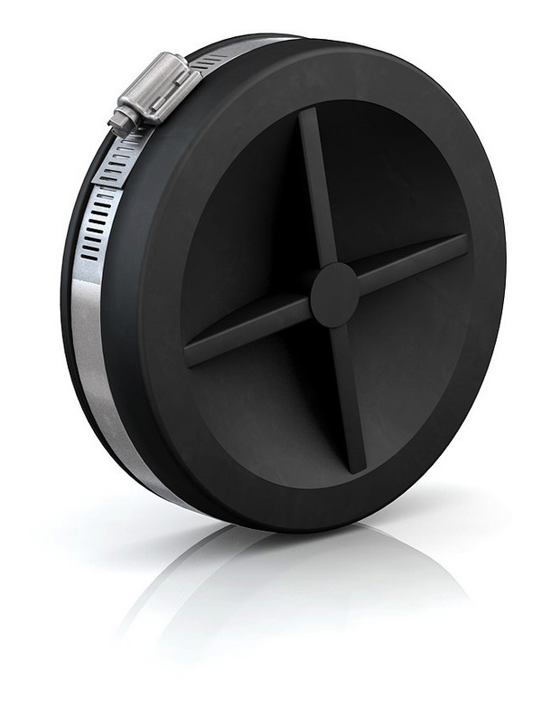 Cr Endkappe Cec 135 (125-135mm), 0,6 Bar, L:54mm, Epdm / V2a