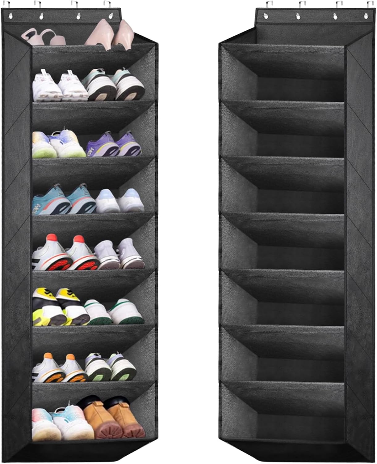 Wandmontiertes Schuhregal, Hängende Schuhaufbewahrung, Schuh-organizer Für Die Tür, Schwarz