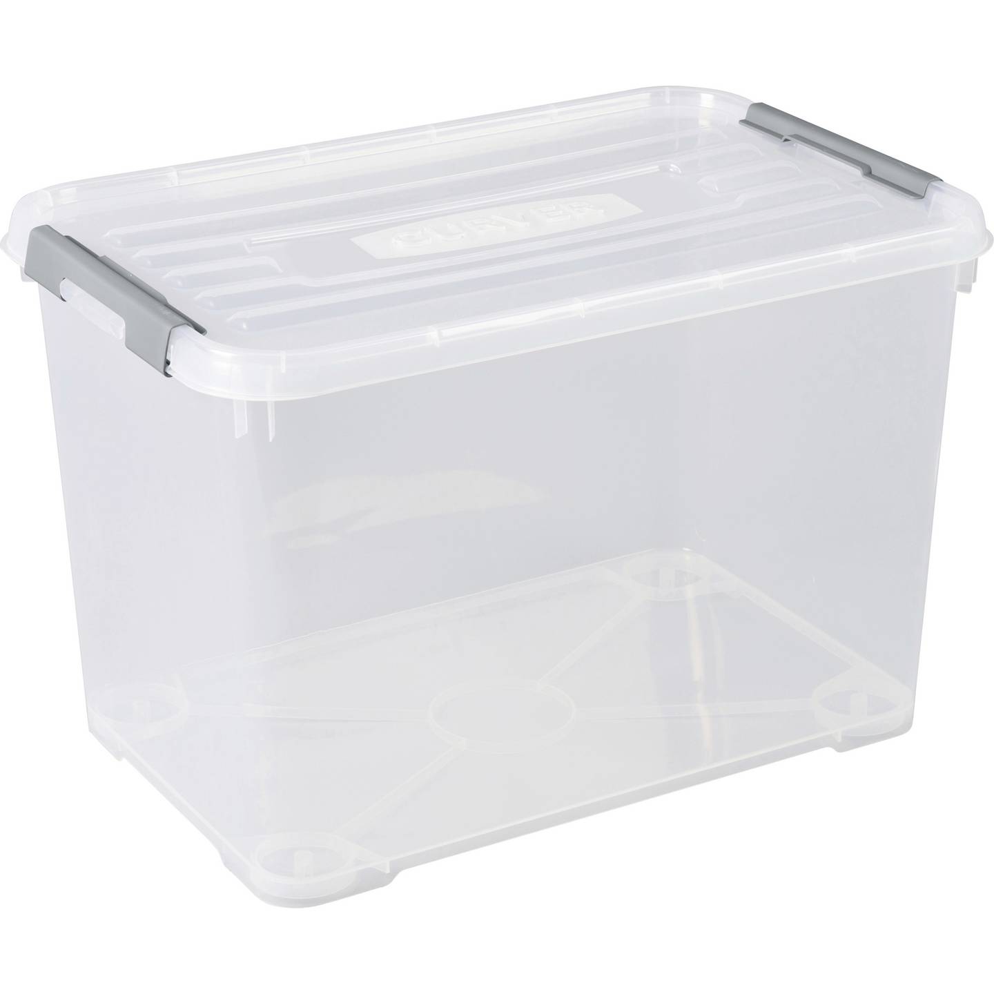 [gebraucht] B-ware Curver Kunststoffbox Aufbewahrungsbox Handy Geschlossen 65l Transparent