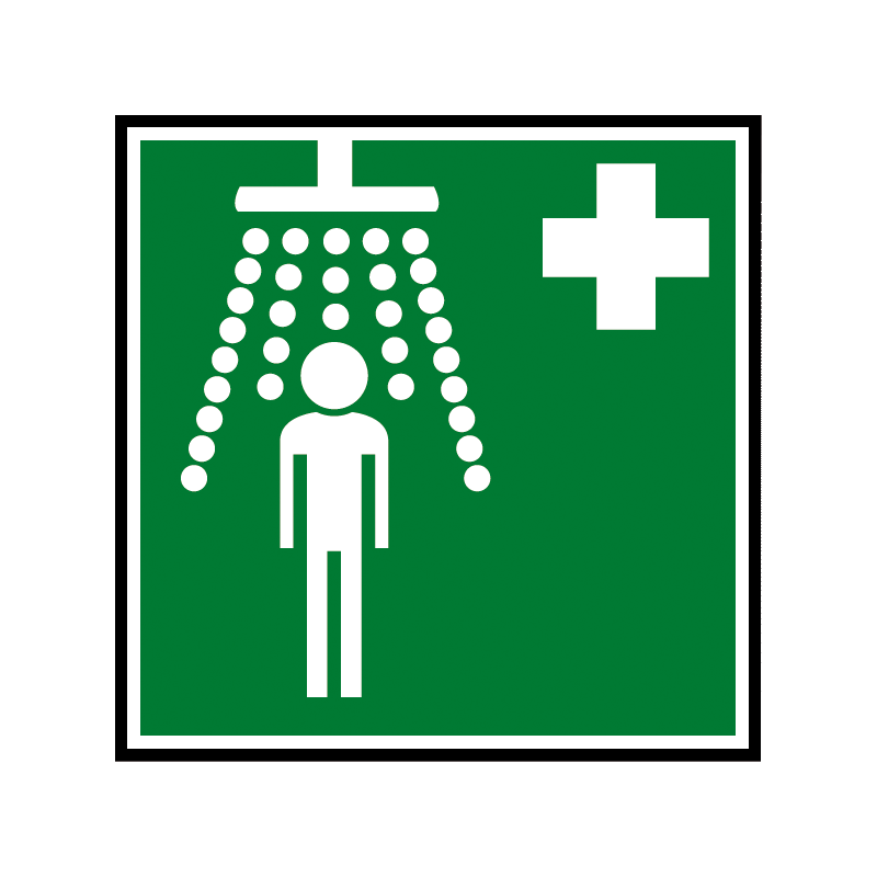Delabie Hinweisschild Sicherheits-körperdusche