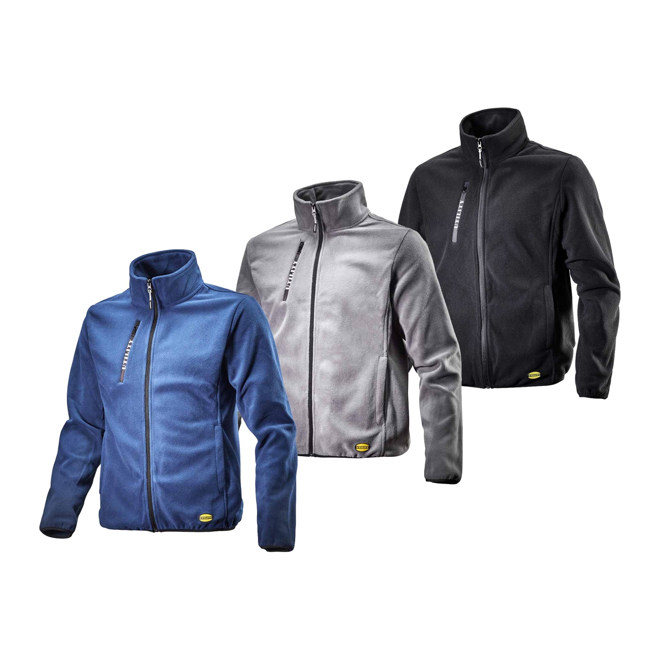 Utility Sweat Pile Fz Sweatshirt - L - Schwarze - Diadora