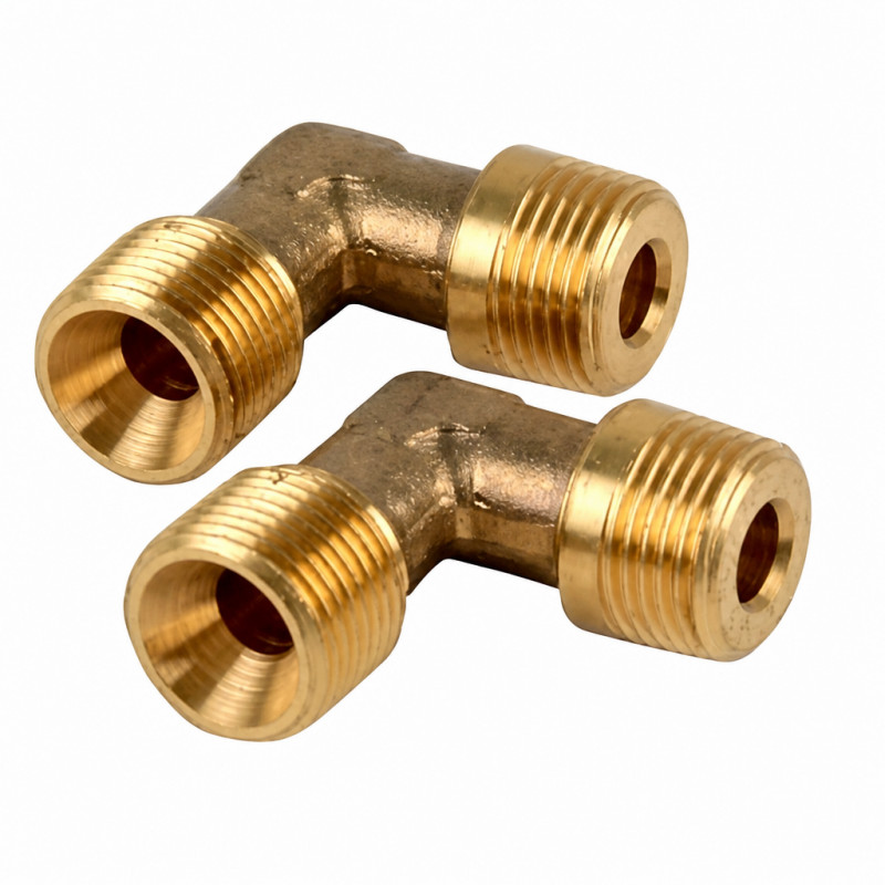 Gewinkelter Nippel Für Heizöl Diff M3/8 Konisch M1/4 2 Stück