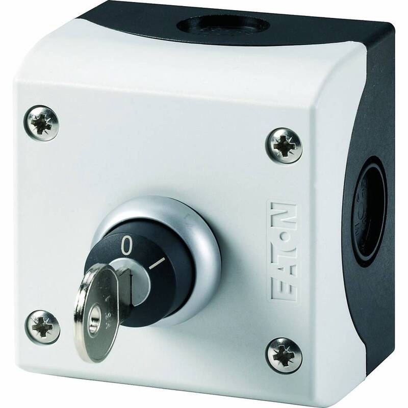 [gebraucht] B-ware Eaton M22-wrs/kc11/i 216526 Schlüsseltaster 1s+1ö Ip66 Grau 1 St.