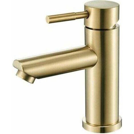 Ulisem Einhebel-waschtischarmatur Aus Edelstahl – Moderne Badarmatur, Anti-fingerprint, Wassersparend, Gold