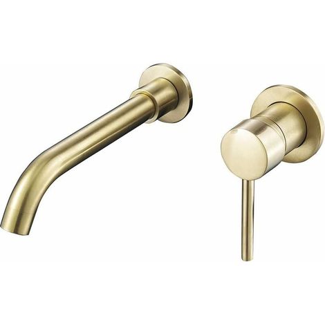 Ulisem Einbau-waschtischarmatur In Gebürstetem Gold