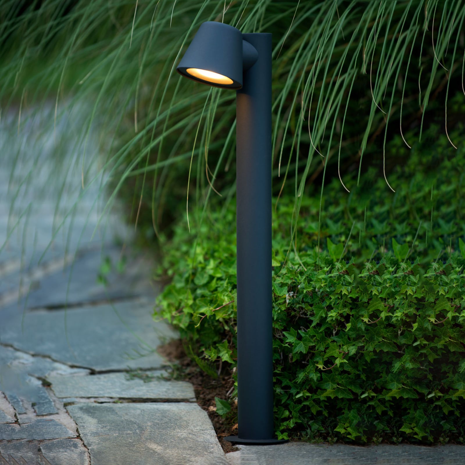 [gebraucht] B-ware Lucide Wegeleuchte Dingo Led Gartenlampe Anthrazit Dimmbar 3000k 70cm Ip44