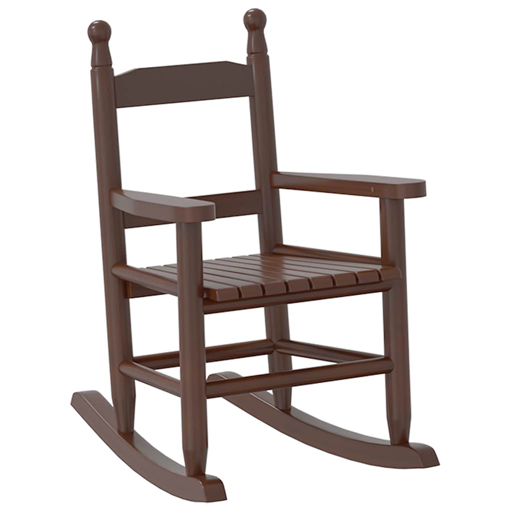 Maison Exclusive - Schaukelstuhl Für Kinder Braun Massivholz Papp