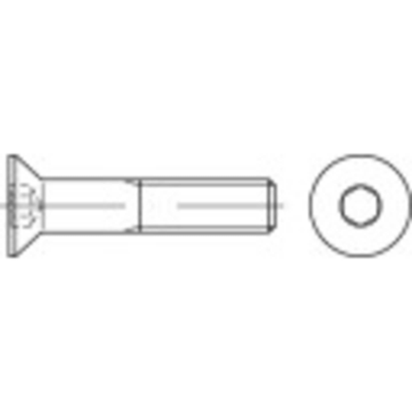 [gebraucht] B-ware Toolcraft Senkschraube M6 Edelstahl A2 30mm Innensechskant 200 Stück Schrauben