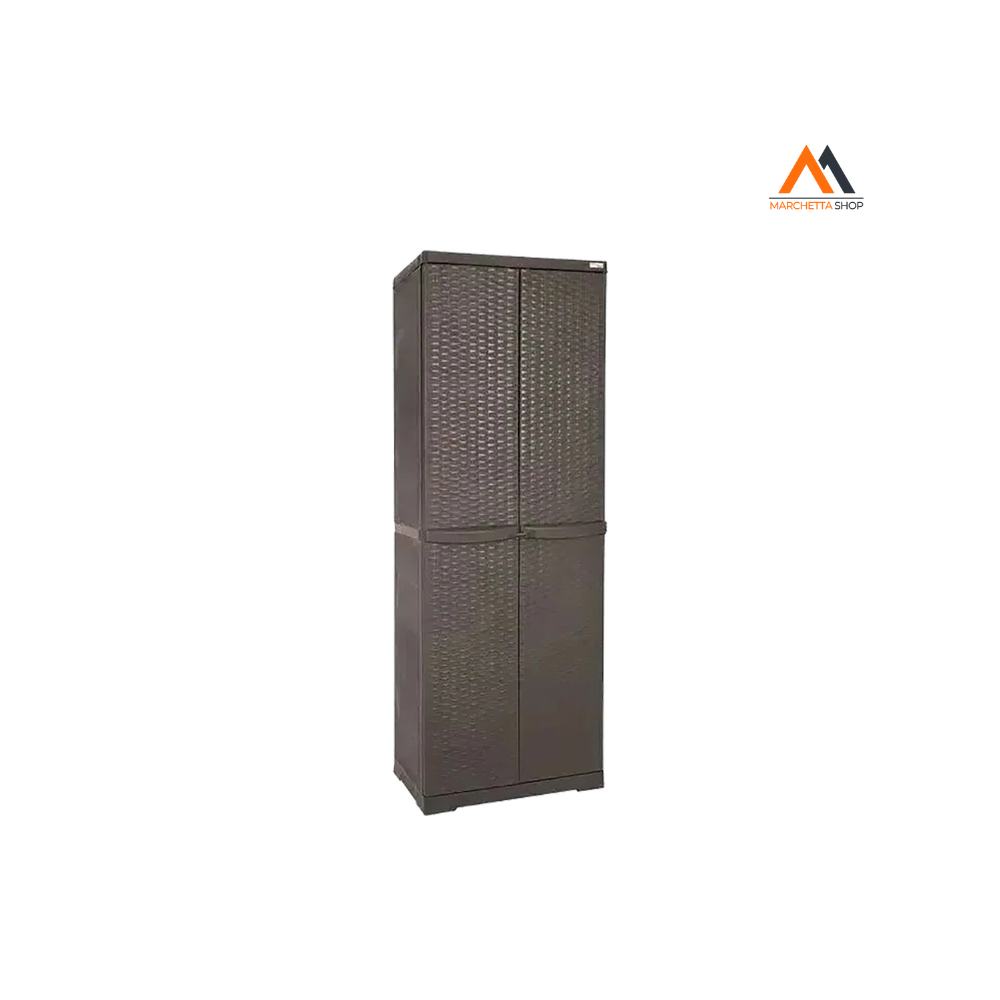 Armadio Alto 'rattan Wenge' Cm 65x P 45x H 178