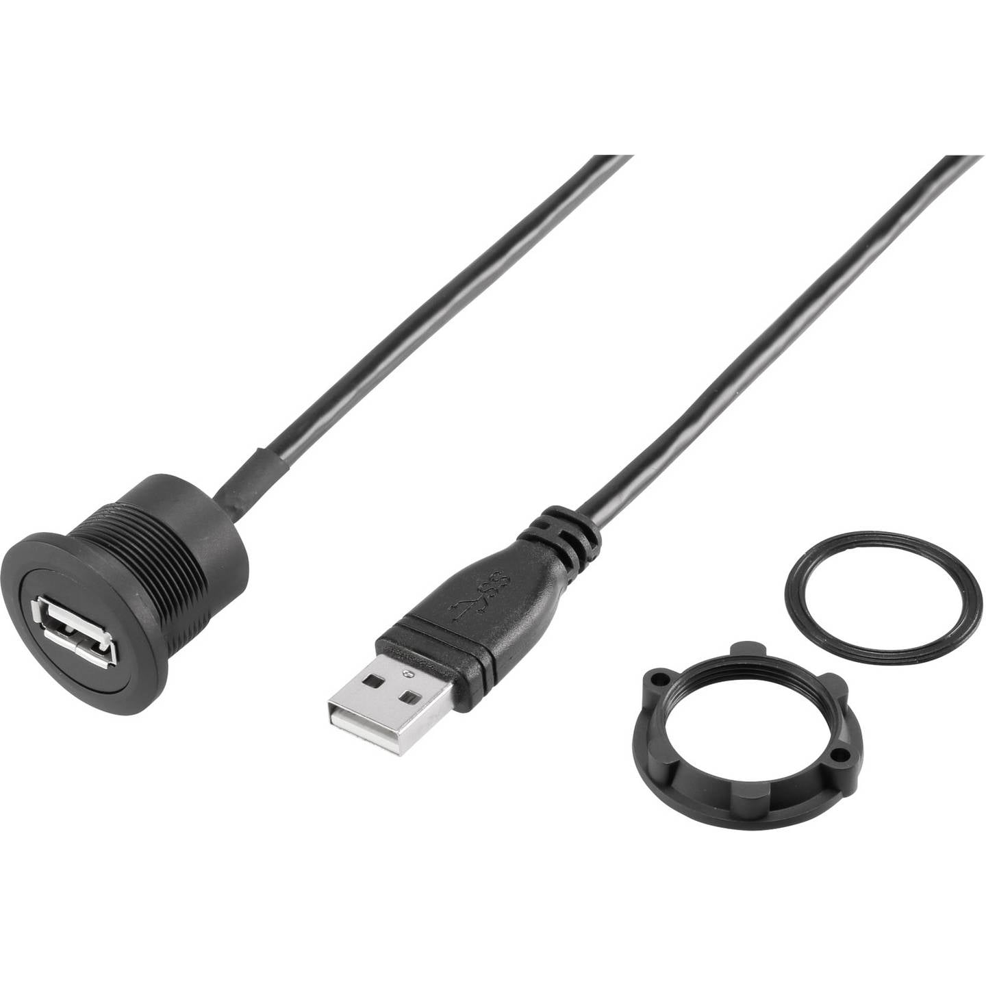 [gebraucht] B-ware Tru Components Usb Steckverbinder Usb-20-bk 2.0 Buchse A 4-polig 1 Stück 22mm