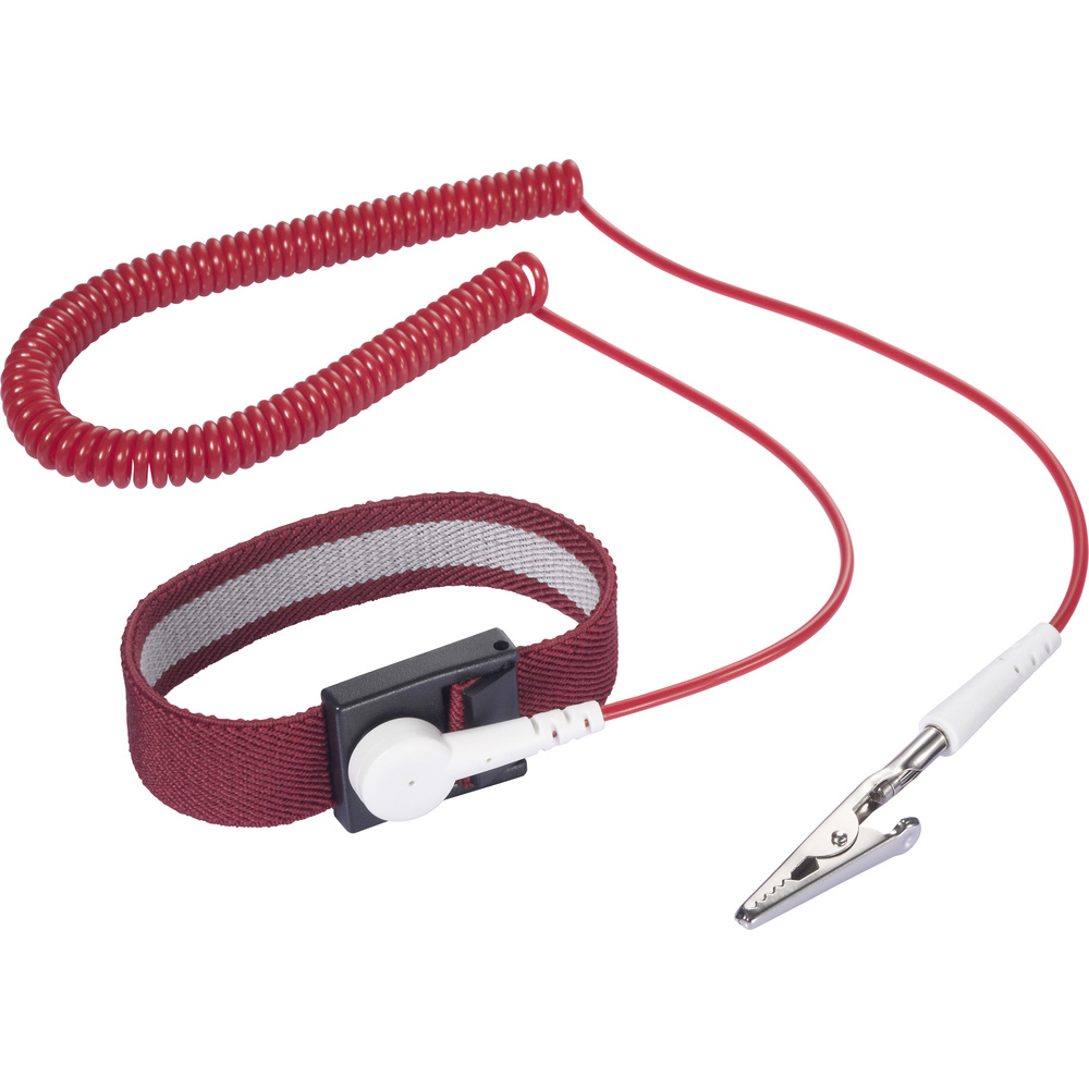 Tru Components Esd-handgelenkband 2.5 M Druckknopf 10 Mm Bag