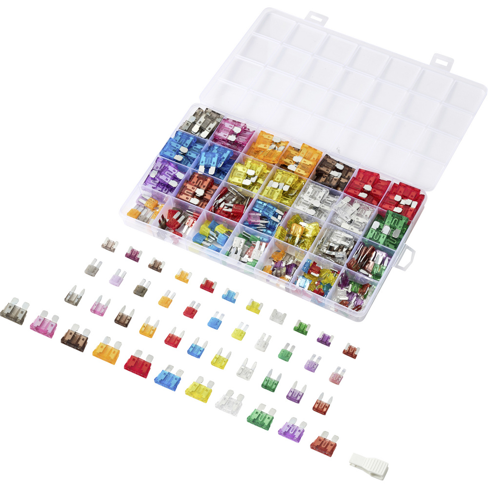 Tru Components 360pcs Fuse Kit Tc-14382272 Sicherungs-set, Sicherungszieher 2 A, 3 A, 5 A, 7.5 A, 10