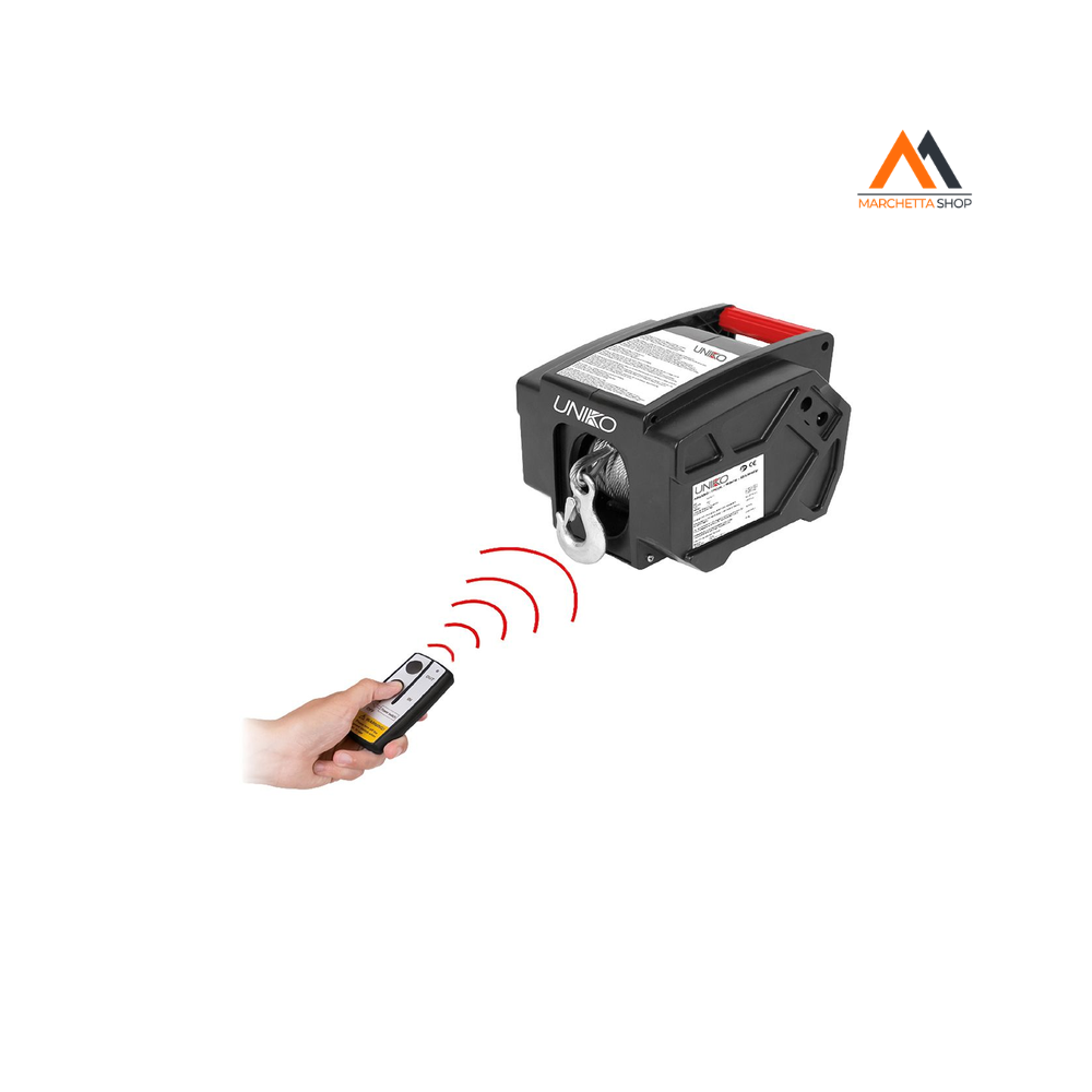 Verricello Elettrico Con Comando A Distanza Kg 907 - Cavo Mt