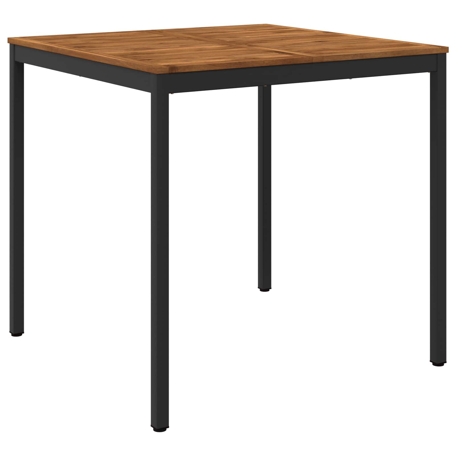 Gartenbar-tisch Natürlich Und Schwarz 110 X 108,5 X 105 Cm Vidaxl