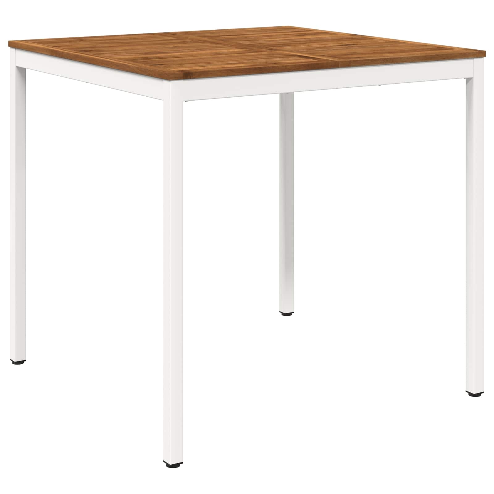 Gartenbar-tisch Natürlich Und Weiß 110 X 108,5 X 105 Cm Vidaxl