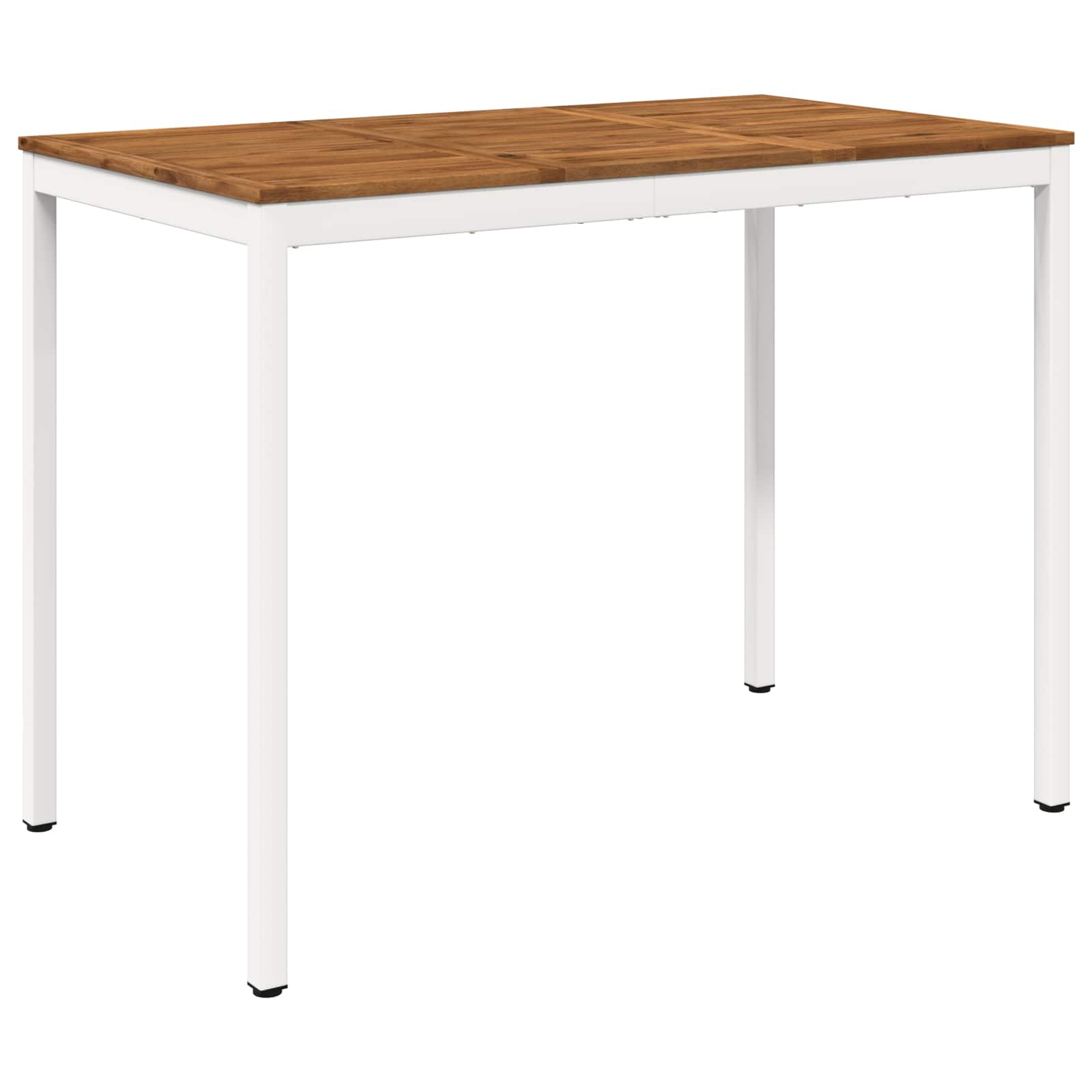 Gartenbar-tisch Natürlich Und Weiß 141 X 80,5 X 105 Cm Vidaxl