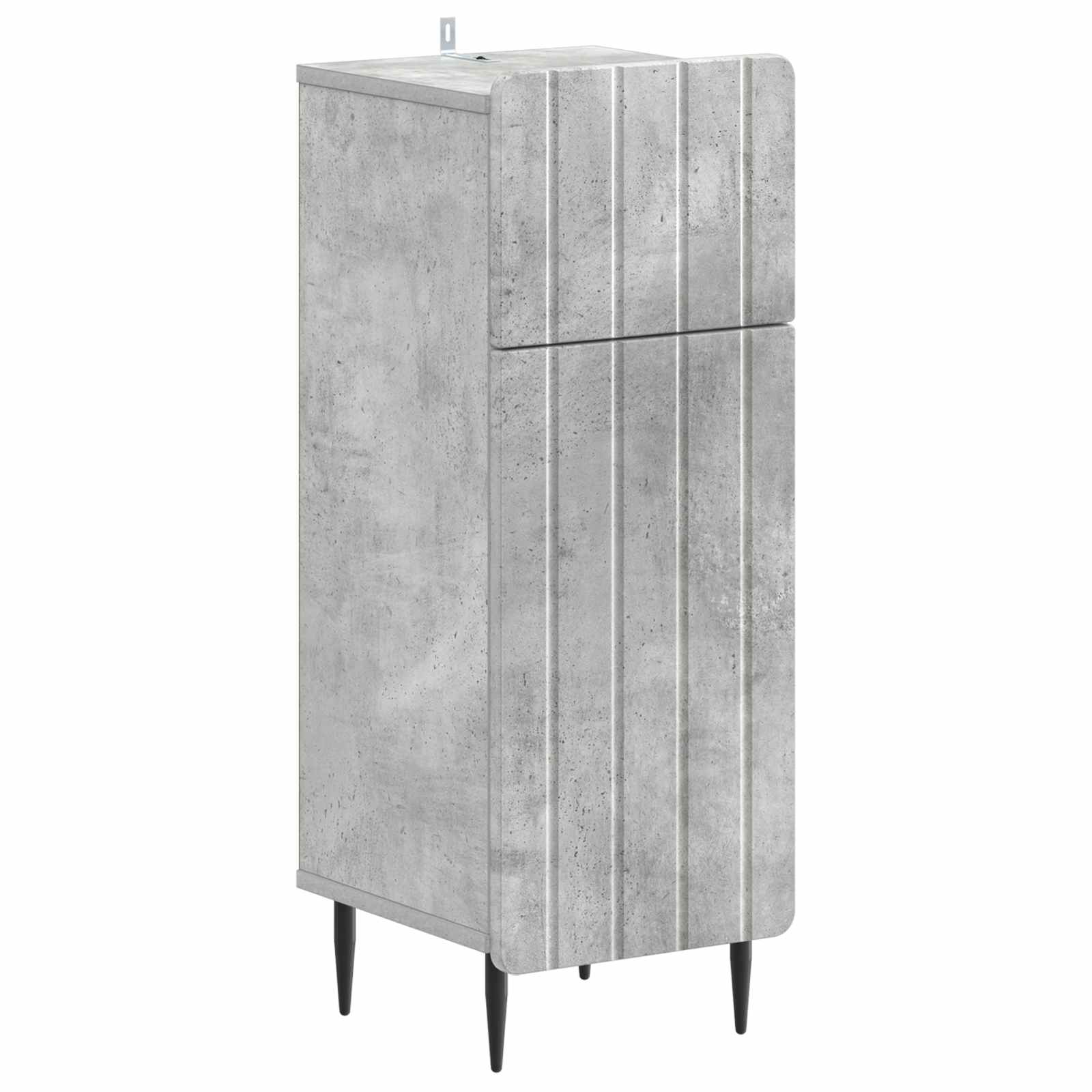 Vidaxl Bathroom Storage Cainet Zwolle Concrete Grey 30 X 31 X 79.5 Cm