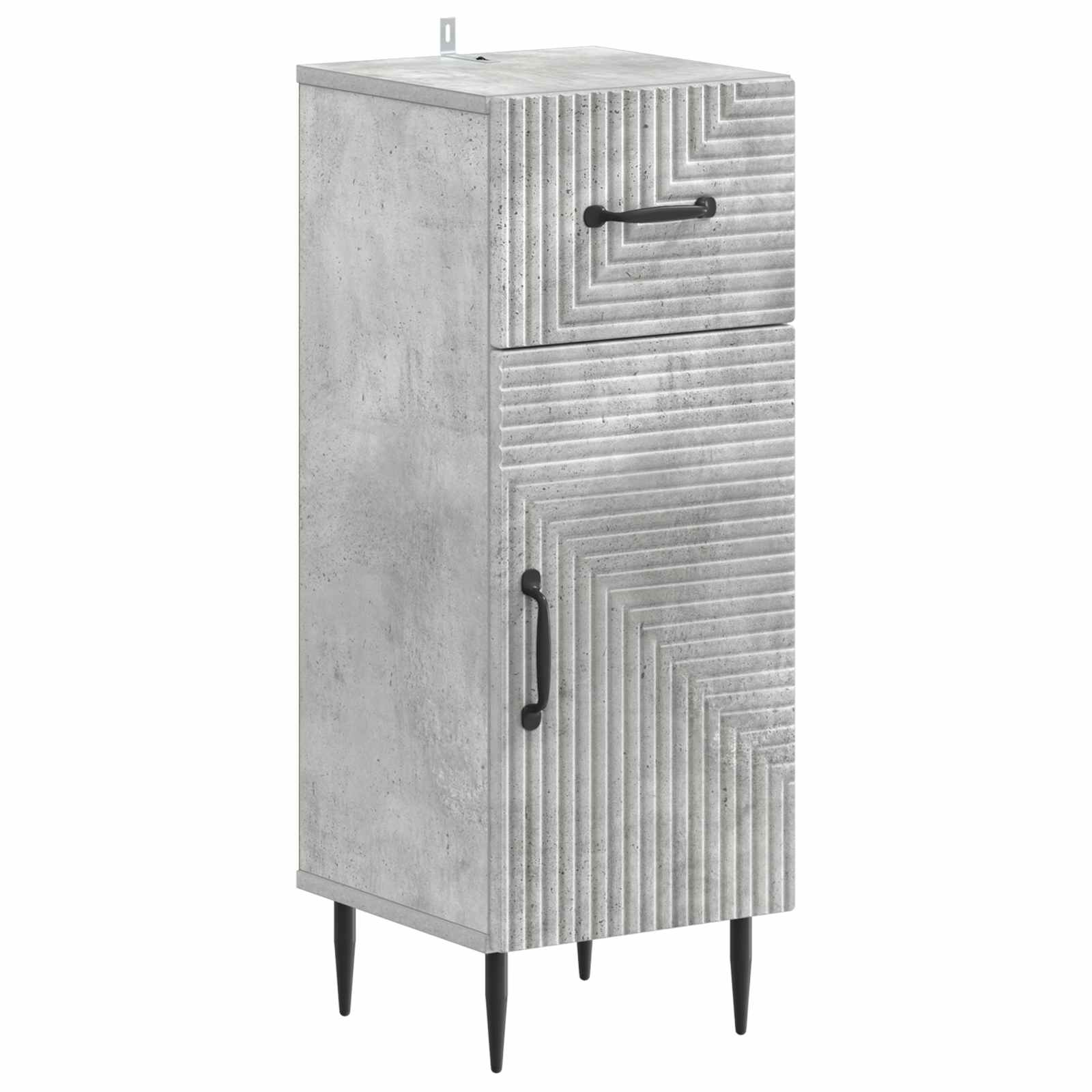 Vidaxl Bathroom Storage Cainet Haarlem Concrete Grey 30 X 31 X 80 Cm