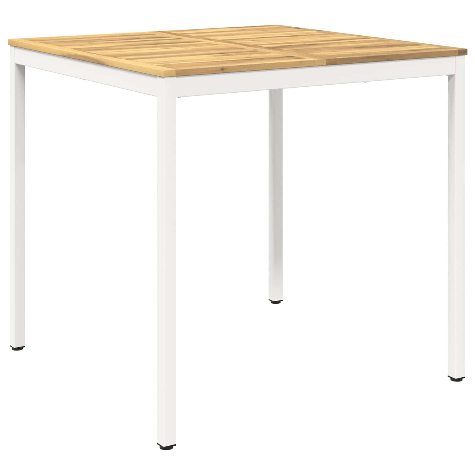 Gartenbar-tisch Weiß 110 X 108,5 X 105 Cm Massivholz Akazie Vidaxl