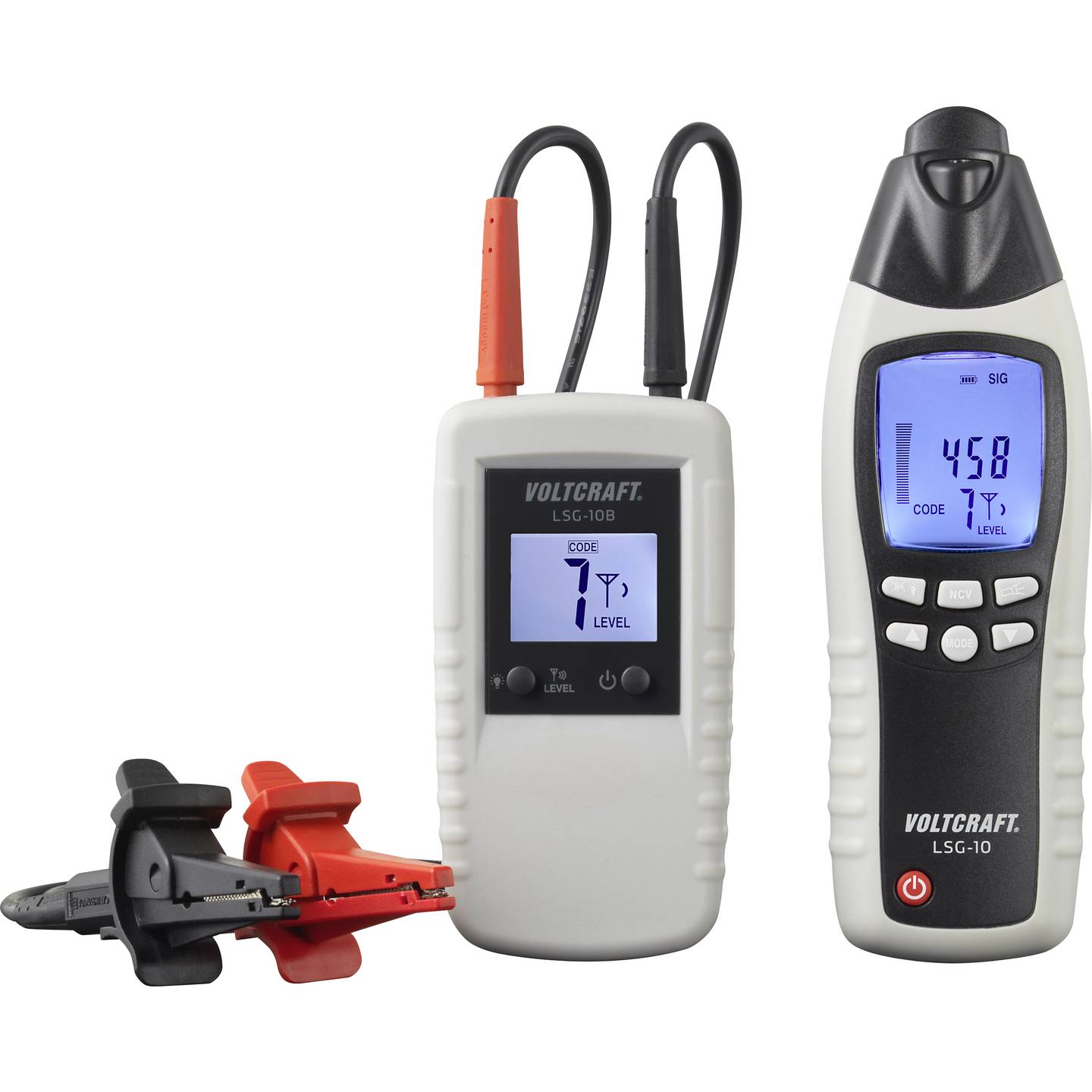 [gebraucht] B-ware Voltcraft Leitungssucher Lsg-10 Kabelsuchgerät Mit Digitaler Anzeige Und Signal