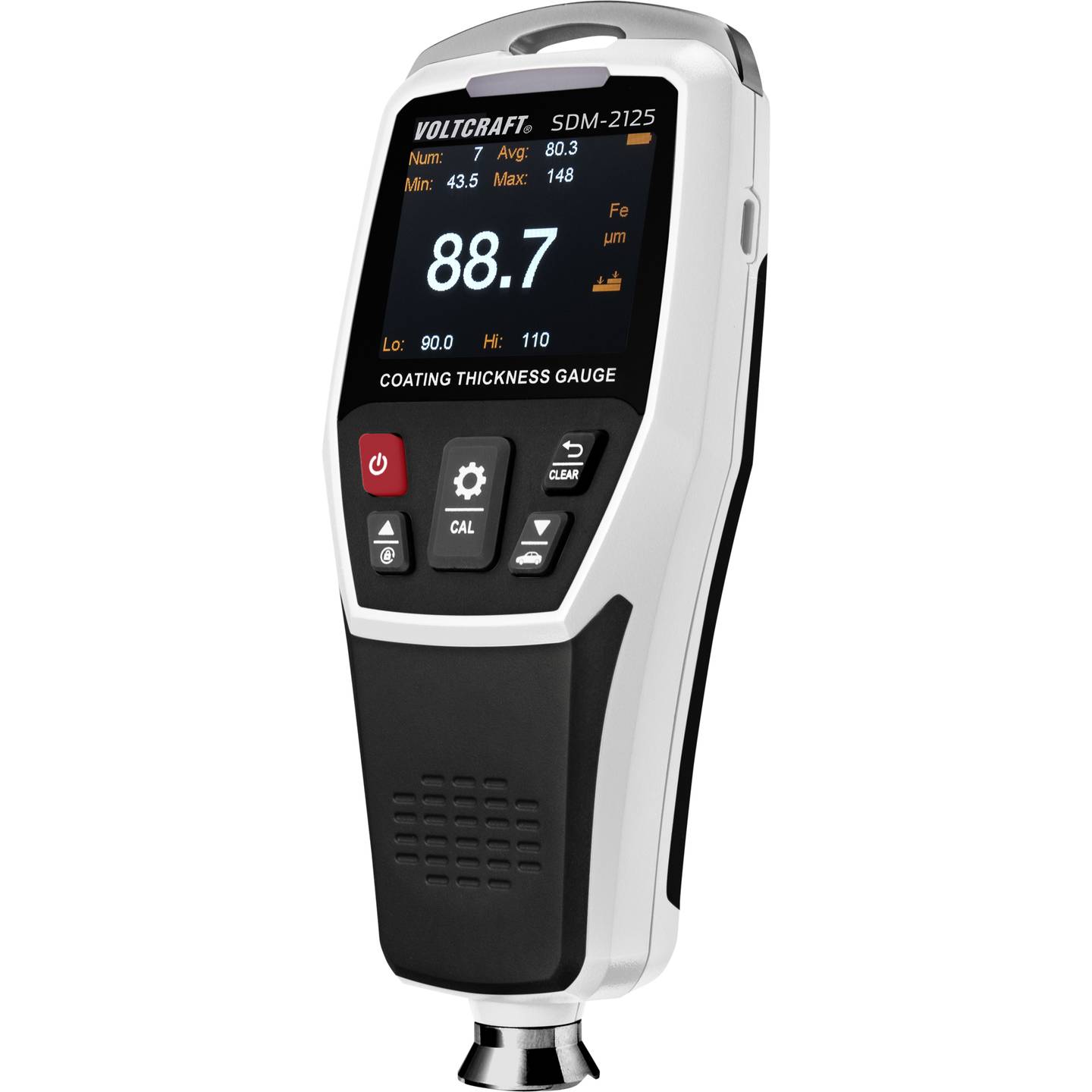 [gebraucht] B-ware Voltcraft Schichtdicken-messgerät Sdm-2125 Wirbelstrom 0-1250µm Lcd 130g