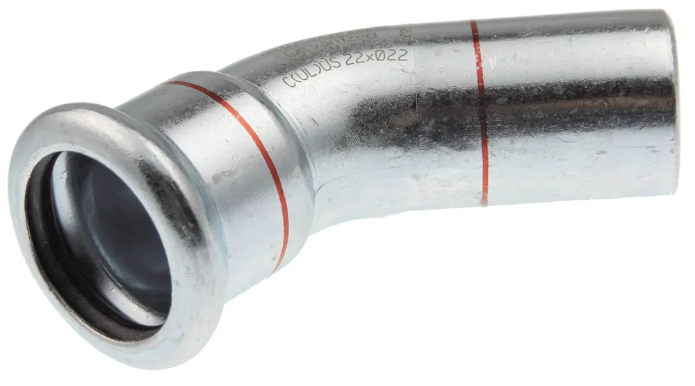 Vsh Xpress C-stahl Bogen 45° I/a 108 Typ C1412, 6208114