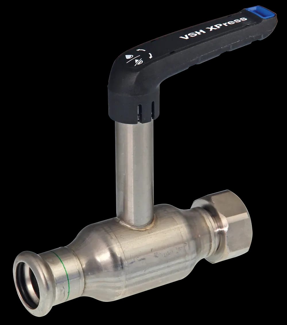 Vsh Xpress Fullflow Edelstahl Kugelhahn Verlängerter Spindel Mit Verschraubung I/i 42xg1 3/4" (dn40) Typ Xpr21401, 2040001401