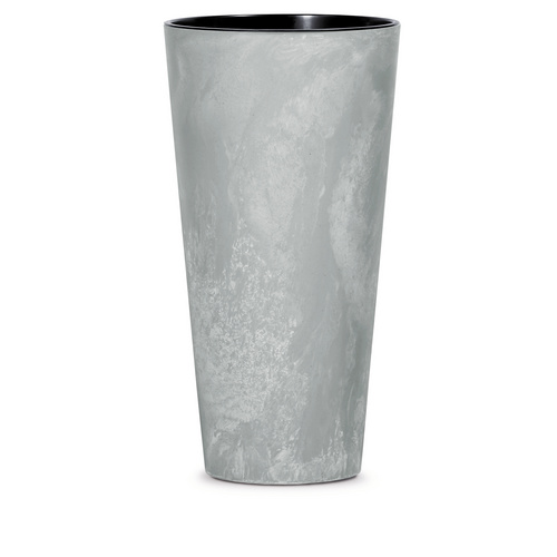 Blumentopf Mit Einsatz Tubus Slim Beton 400x762 Mm, Betonoptik