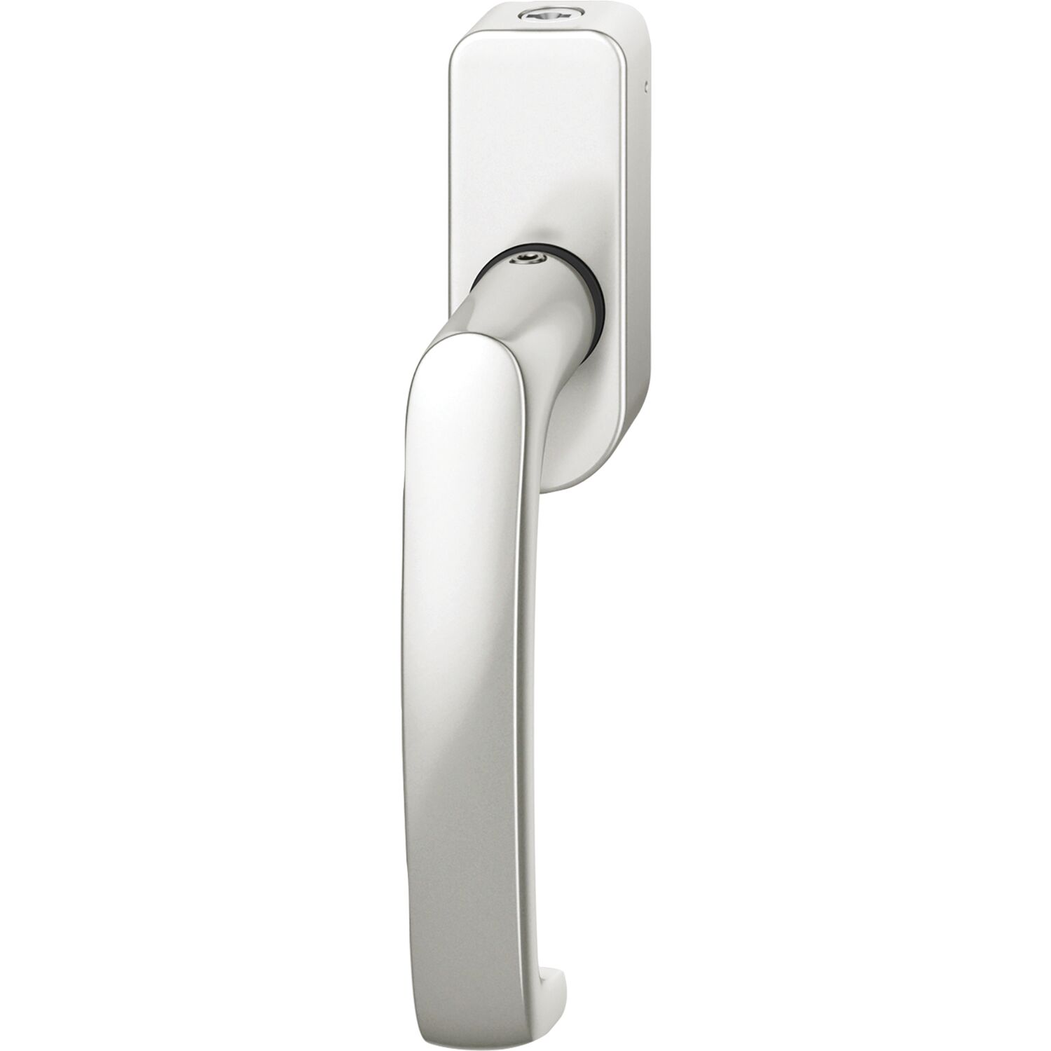 Fsb Fenstergriff 34 1045 Aluminium Silber Eloxiert - Abschließbar Mit Ovaler Rosette