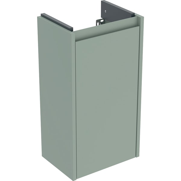 Geberit Renova Plan Unterschrank Für Handwaschbecken, Mit Einer Tür: 32.4x60.6x23cm, Breite Waschtisch=36cm, Salbeigrün / Lackiert Seidenmatt
