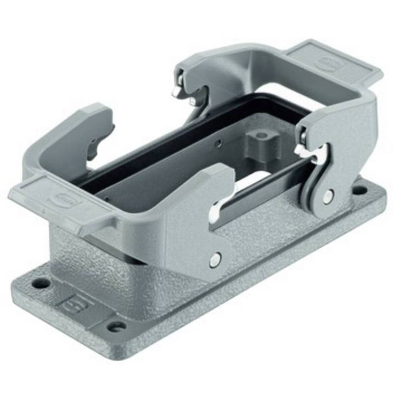 [gebraucht] B-ware Harting Anbaugehäuse Gehäuse Gehäusekasten Grau Dichtung Querriegel Han B Ip67