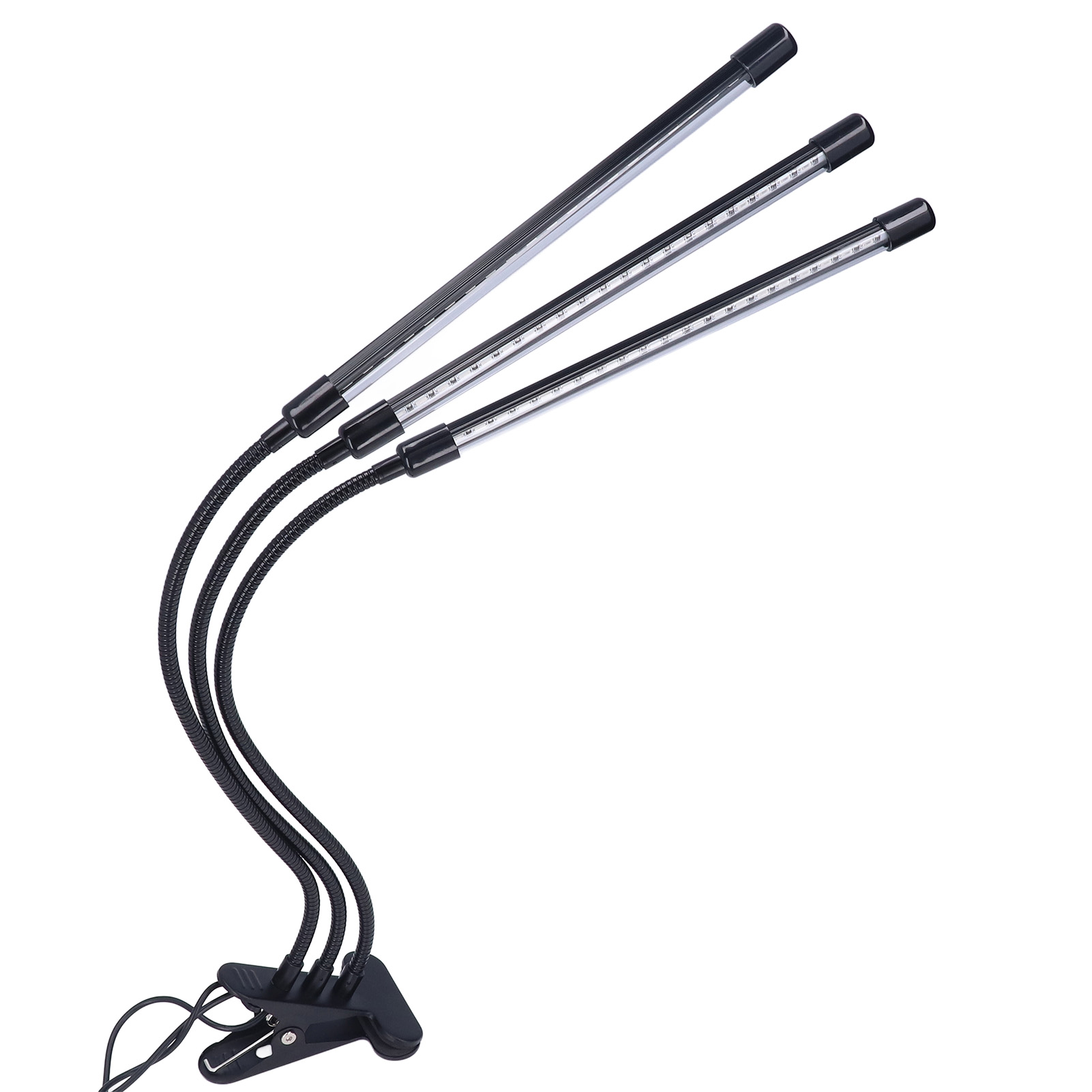 Pflanzenlampe Mit Rot- Und Blaulicht, Timer, Einstellbarem Winkel, Hell, Usb-betrieben, 3-flammige Led-pflanzenlampe Für Gartenbau Und Topfen