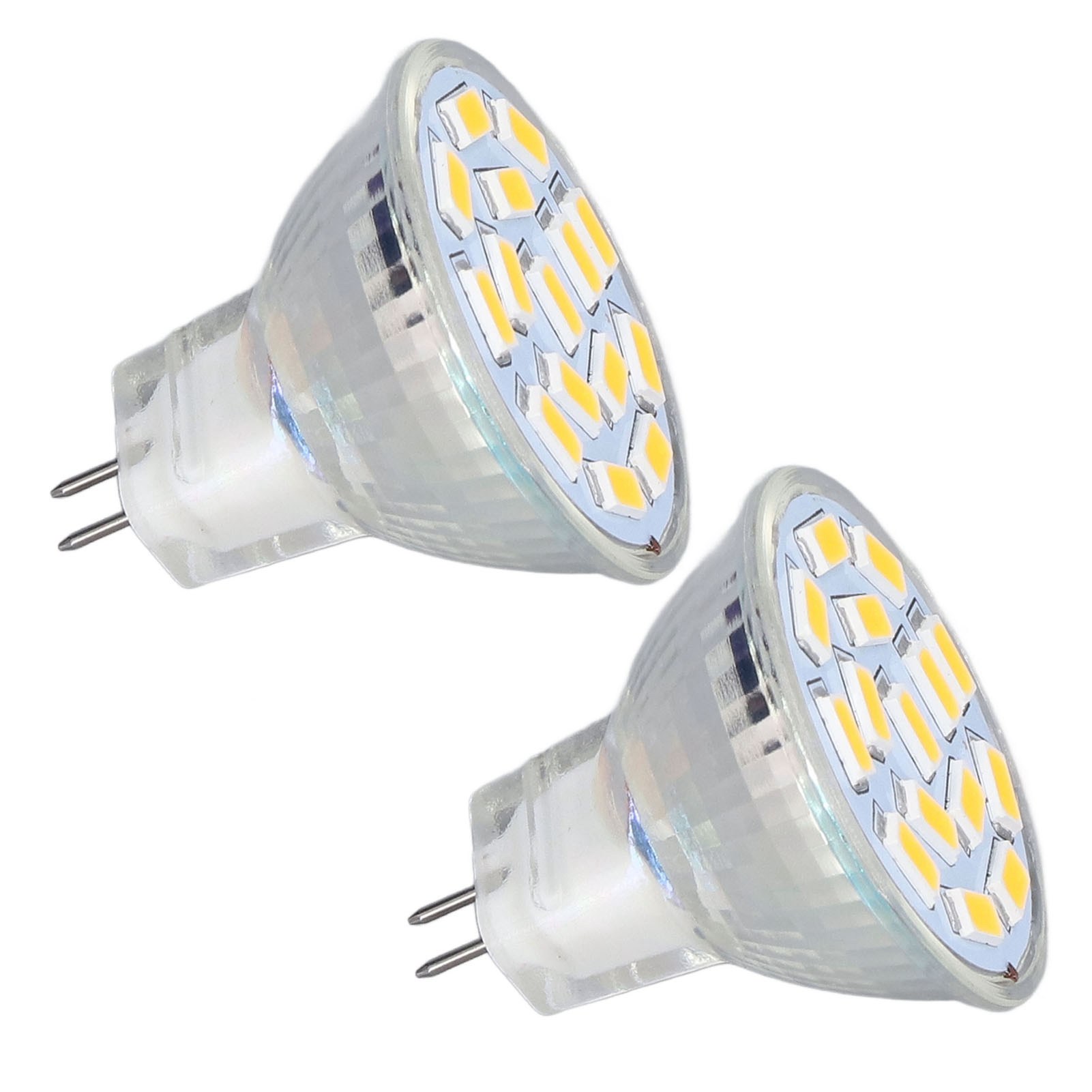 2er-pack Mr11 12v 3w Led-lampen Mit Keramiksockel, Uv-frei, Augenschonend, Für Schlaf- Und Wohnzimmer, 6000k Weißes Licht
