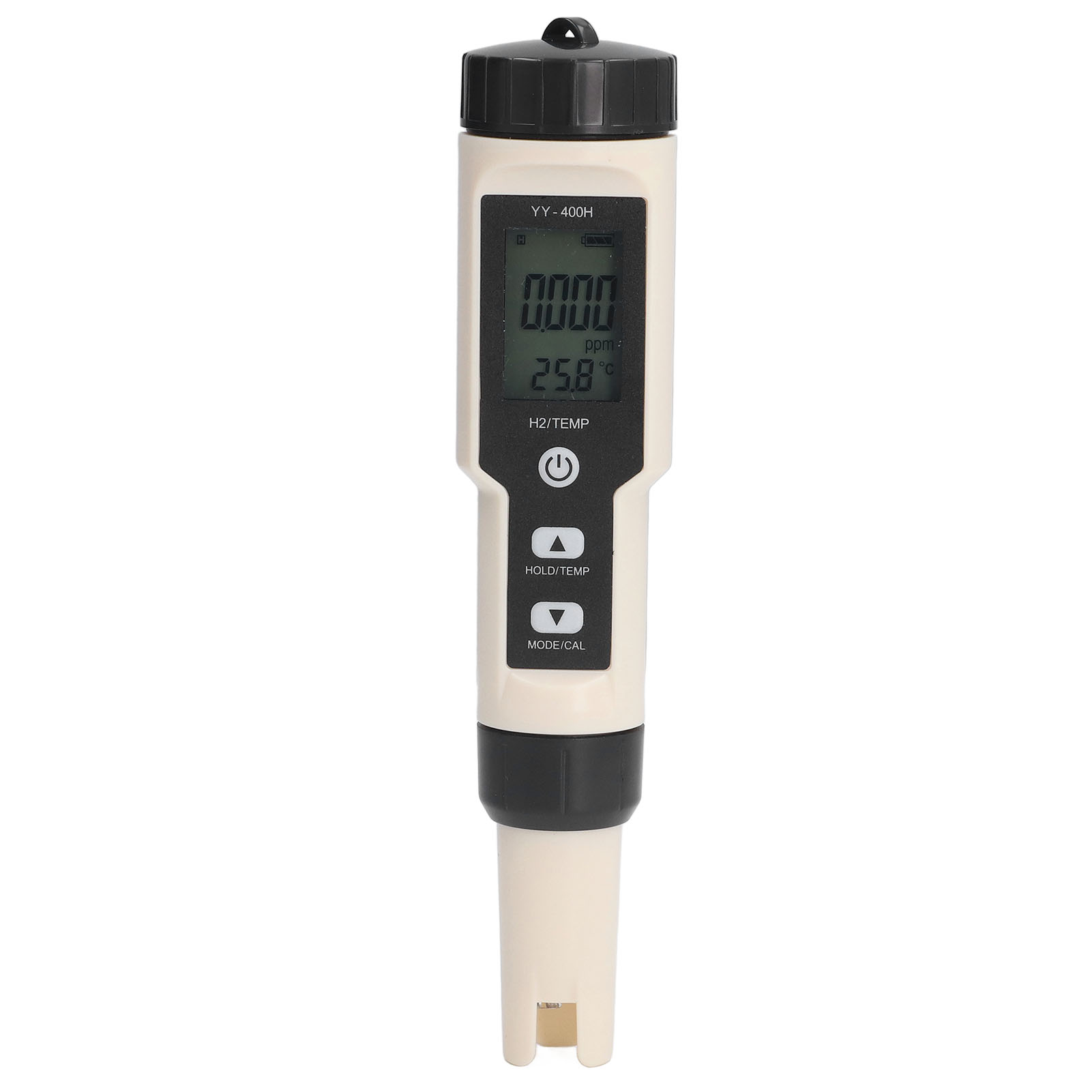 2-in-1 Wassertester: Abnehmbare Sonde, Hintergrundbeleuchtetes Lcd-display, Gerät Zur Messung Des Wasserstoffgehalts Von Tassen.