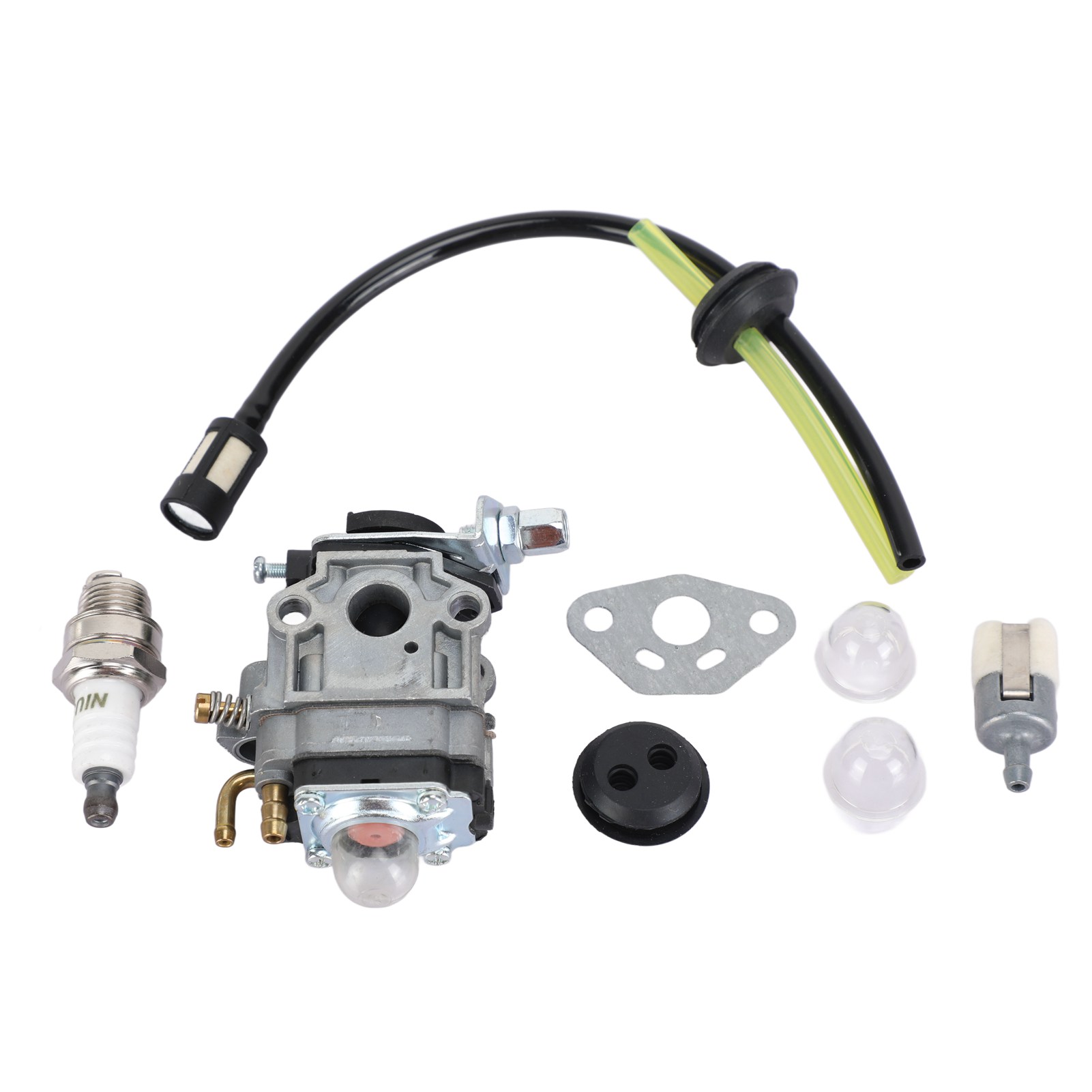 Vergaser-reparatursatz, Zündkerze Und Schlauch Für Th23, Th26 Und Th34 Rasenmäher (23 Cm³, 25 Cm³, 26 Cm³, 33 Cm³, 35 Cm³).